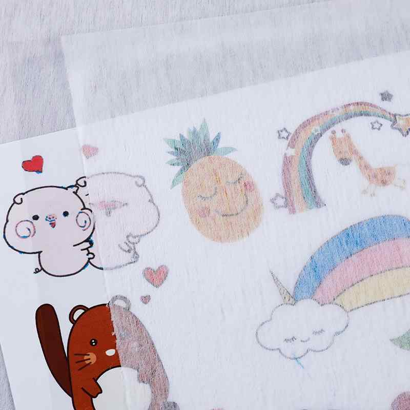 ブローチ DIY 刺繍 図案 転写紙 トレーシングペーパー 手芸 クラフト 水溶性