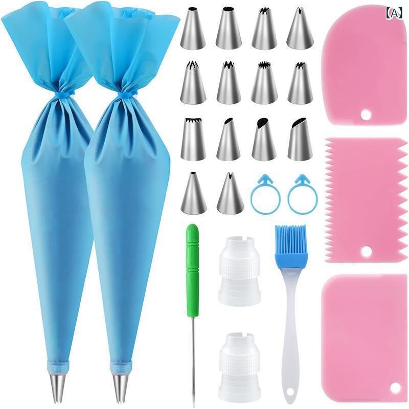 製菓用口金 レディース PP製コンバーター クリームスクレーパー TPU絞り袋 DIY ケーキ デコレーション..