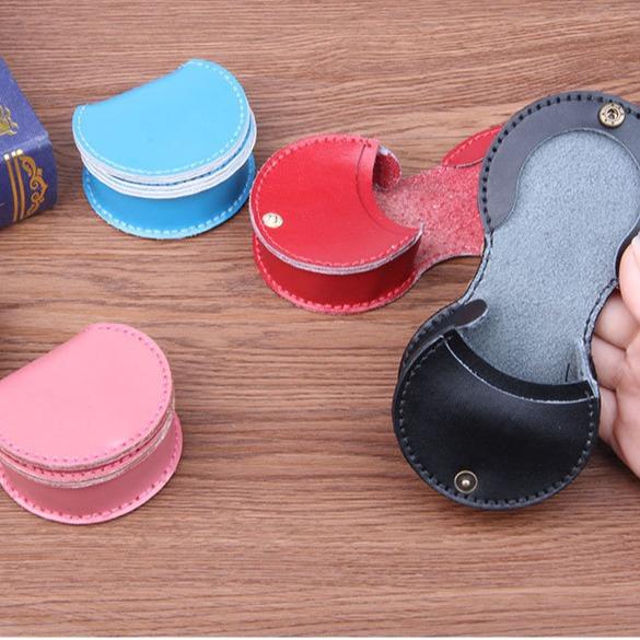 財布 レディース 馬蹄形 コインケース アクリル製 型紙 手作り レザー クラフト 牛革 DIY キット 透明