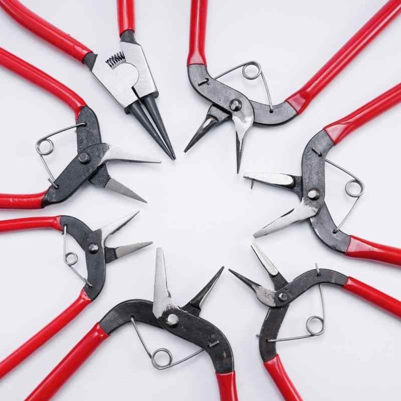 アクセサリー工具 DIY手芸用ペンチ 多機能ジュエリーツール 丸ペンチ 平ペンチ ラジオペンチ 斜めニッ..