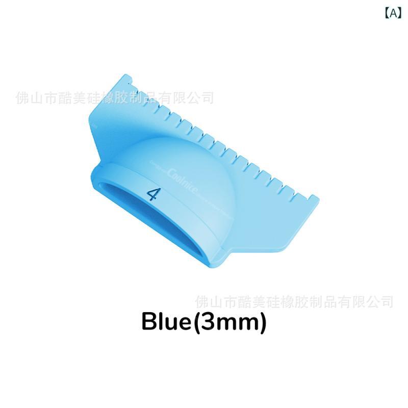 ソーイングゲージ シリコン製 縫製ツール 手芸用品 縫い代 裾上げ 定規 裁縫道具 DIYツール ブルー イ..