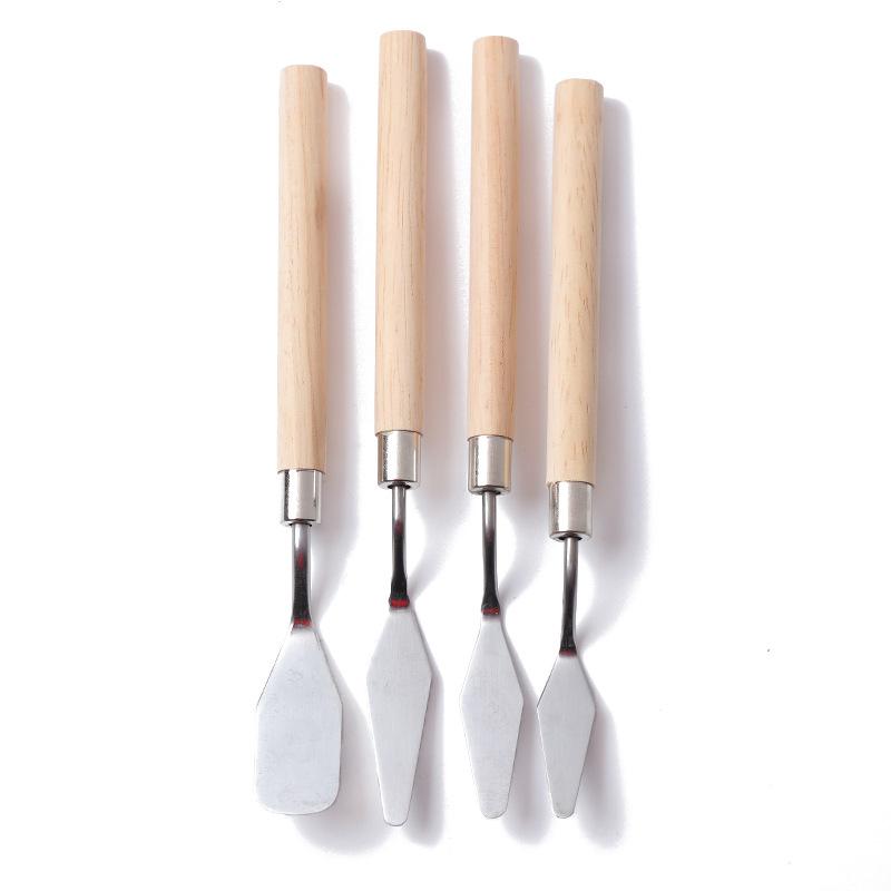 美術用具 平筆 スクレーパー 調色 DIY ハンドメイド スマートフォンケース 水晶 滴胶 素材 パーツ(x2)