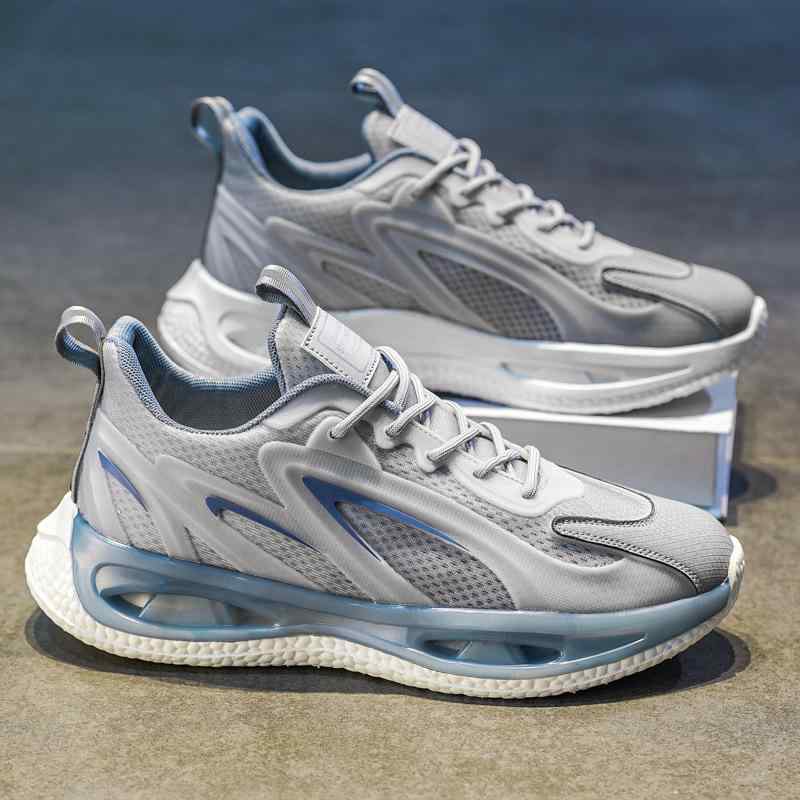 スニーカー メンズ ランニングシューズ スポーツシューズ 運動靴 軽量 通気性 衝撃吸収 厚底 カジュアル 普段使い 陸上 ジョギング ウォーキング 黒 白 青