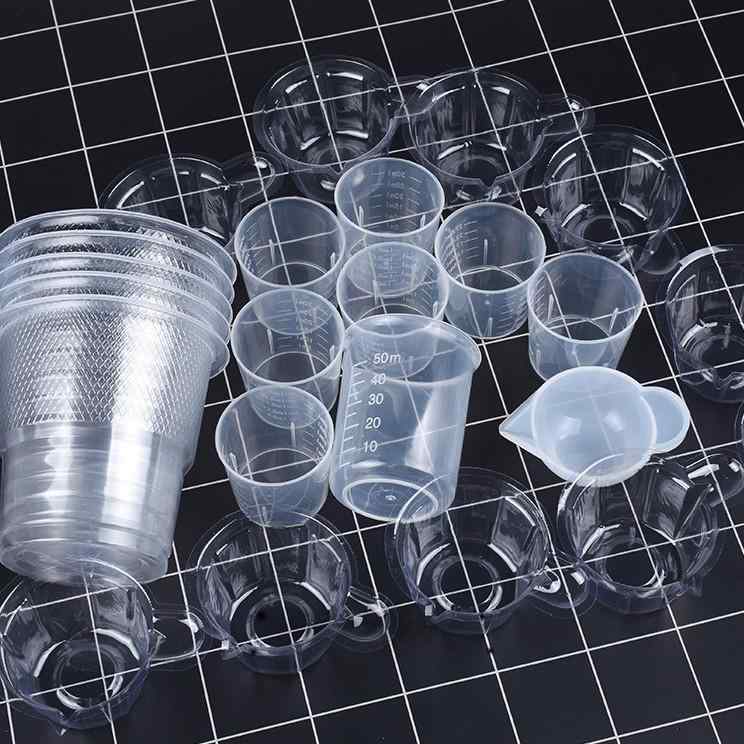 計量カップ DIY 手芸用品 水晶 レジン 攪拌棒 塗料カップ 分配用 道具セット シリコン製 攪拌 スプーン..