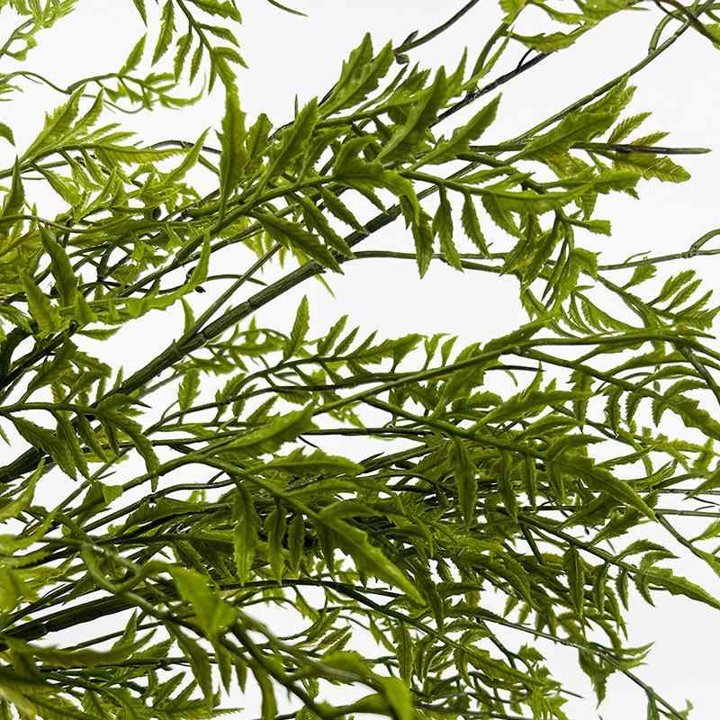 造花 軟質ゴム ペルシャ葉 海金砂 シダ 模造草 プラスチック 模造植物 シダ葉(x2)