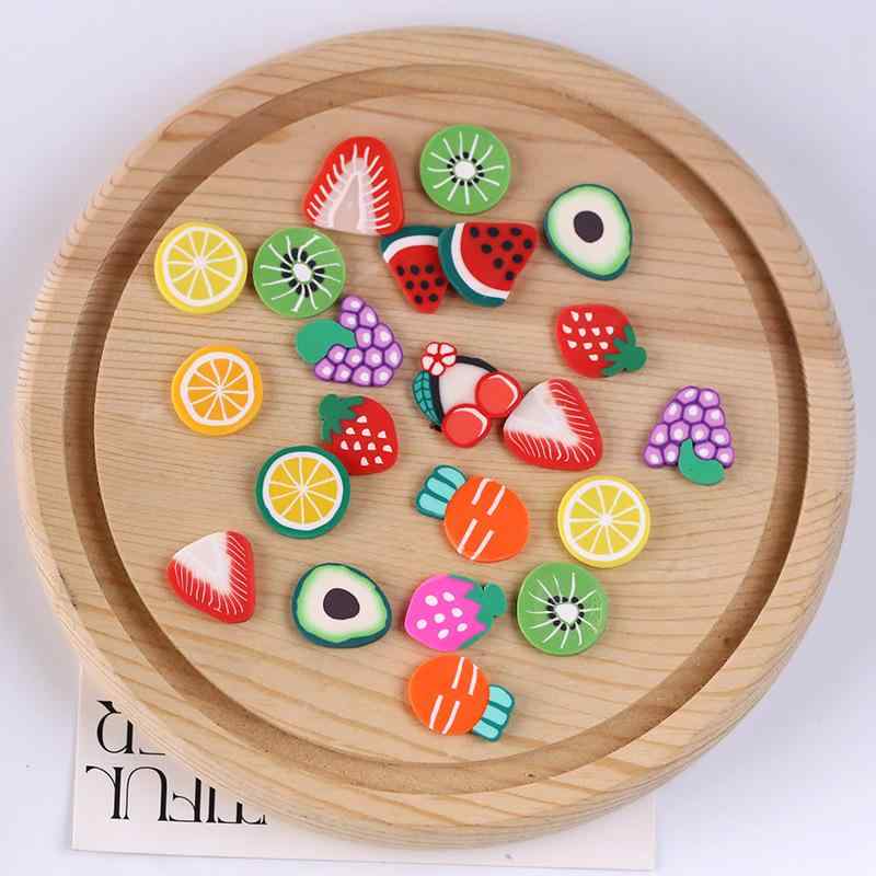 デコレーションパーツ フルーツ スライスパーツ 樹脂製 DIY アクセサリーパーツ 苺 レモン スイカ キウ..
