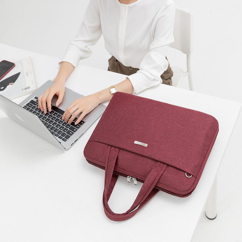 ビジネスバッグ レディース A4ファイル対応 通勤 手提げ 鞄 大容量 豪華感 パソコンバッグ 耐摩耗性 黒 グレー バーガンディ ブルー(4)