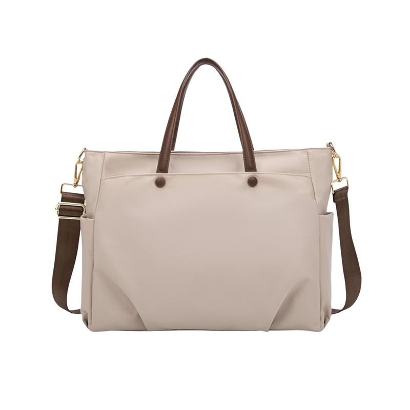 パソコンバッグ レディース 大容量 5333cm ブリーフケース 手提げ 衝撃吸収 厚手 豪華感 通勤 出張 ナイロン 16インチ ブラック ベージュ