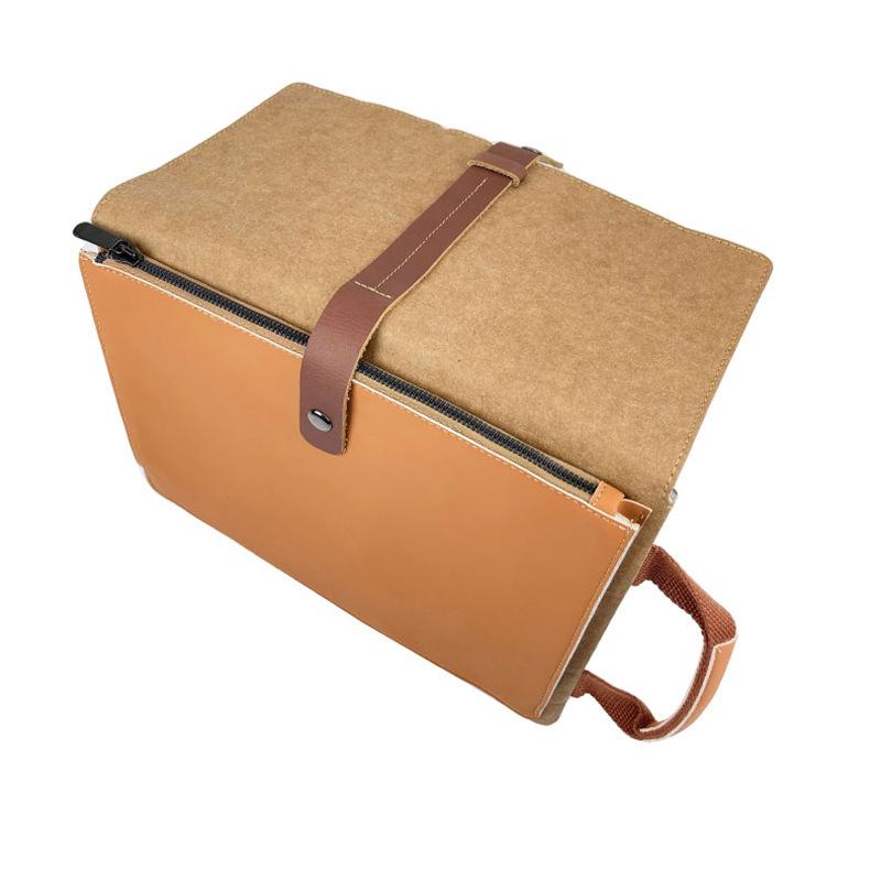 PCバッグ レディース メンズ 4333cm 水洗いクラフト紙 通勤 手提げ パソコンケース 13インチ 14インチ 16インチ 軽量 耐摩耗 衝撃吸収 バイカラー