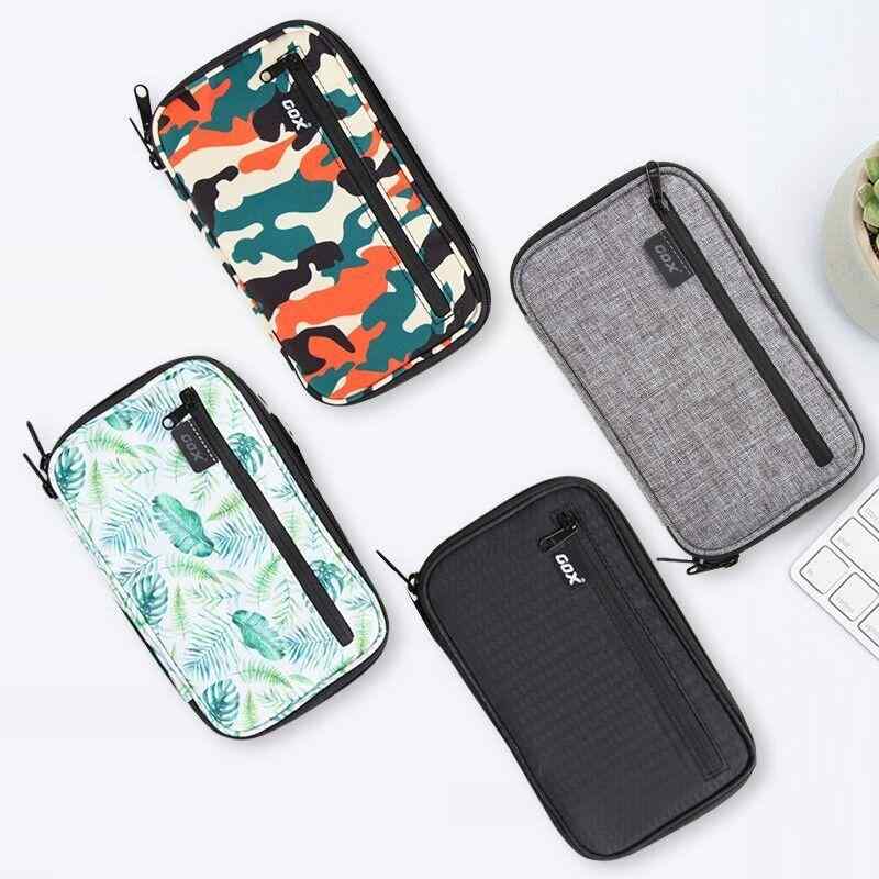 パスポートケース 男性用 首掛け スキミング防止 大容量 チケットホルダー 貴重品入れ スマホ収納 撥水 ポリエステル 旅行 日常使い(x3)