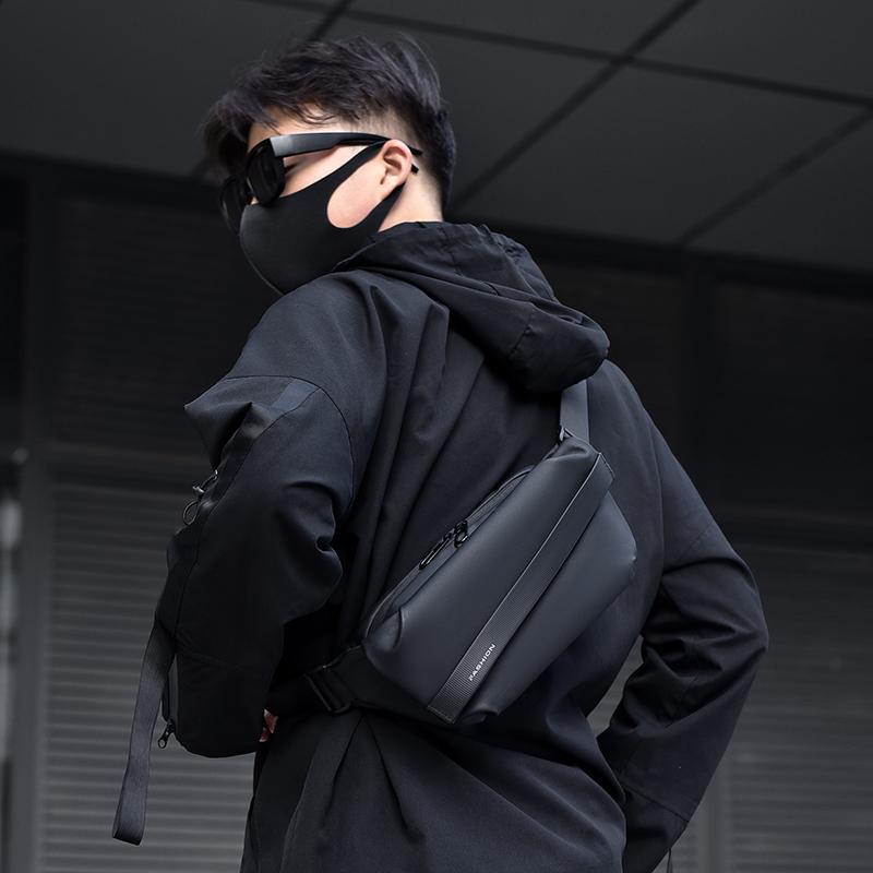 バッグ メンズ 男性用 斜めがけ 防水 胸 鞄 バイク 自転車 サイクリング スポーツ ウエスト ショルダー..