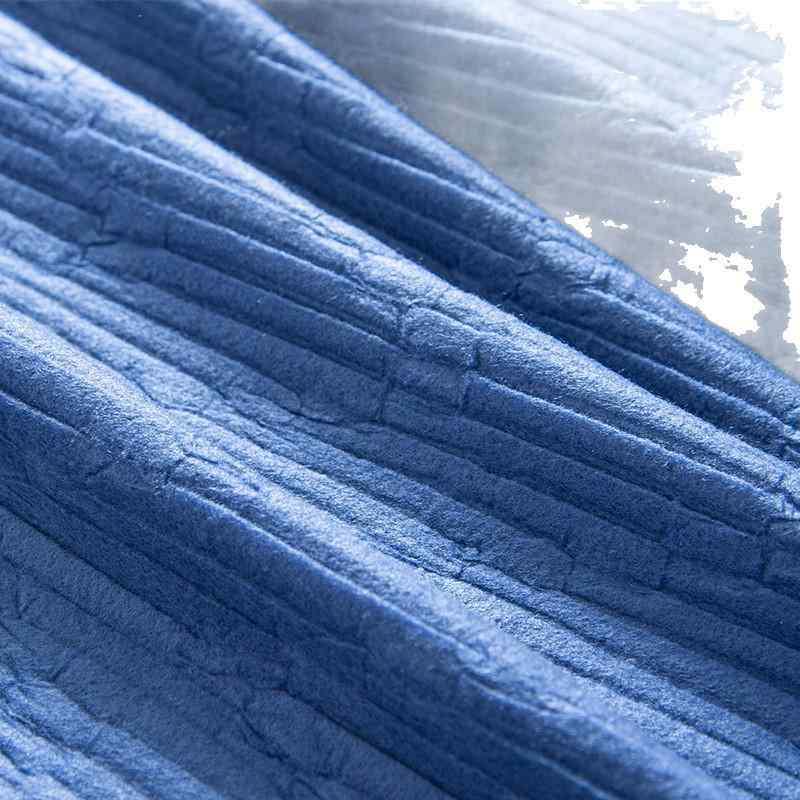 毛布 ブランケット ひざ掛け 冬用 無地 両面フリース 昼寝タオルケット エアコン毛布 小さめ(x2)