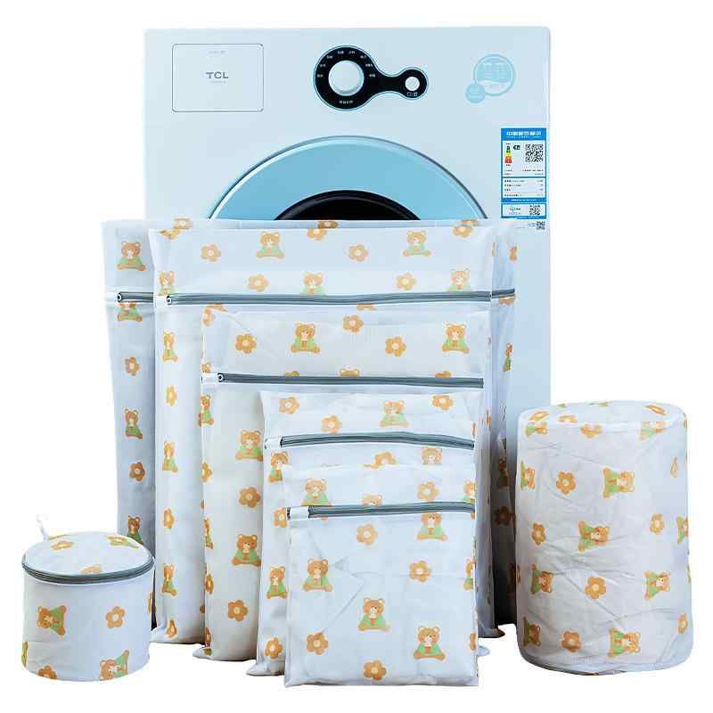 洗濯ネット レディース メンズ 厚手 細かい網 下着 ブラジャー 洗濯袋 セット ポリエステル かわいい ..
