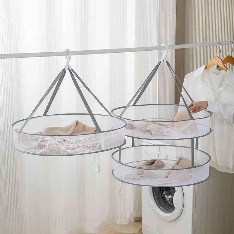 洗濯ネット 折りたたみ式 平干しネット 大判サイズ メッシュ 型崩れ防止 ランジェリー 下着 衣類 セー..