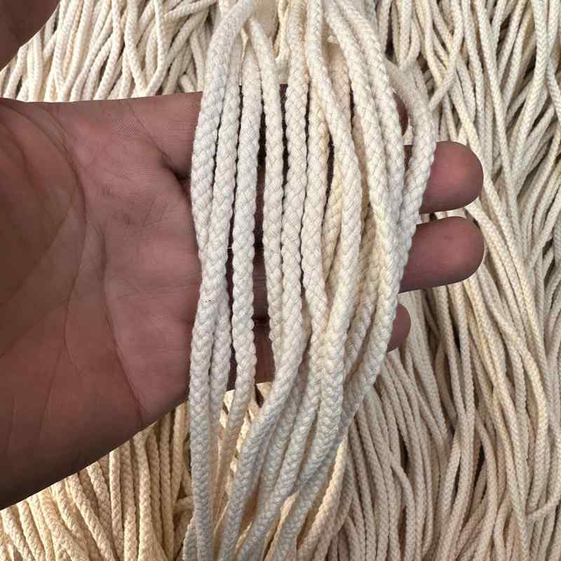 帽子 レディース メンズ 八つ編み コットンロープ 全綿 紐 ひも 丸紐 ストリング コード 手芸 DIY クラ..