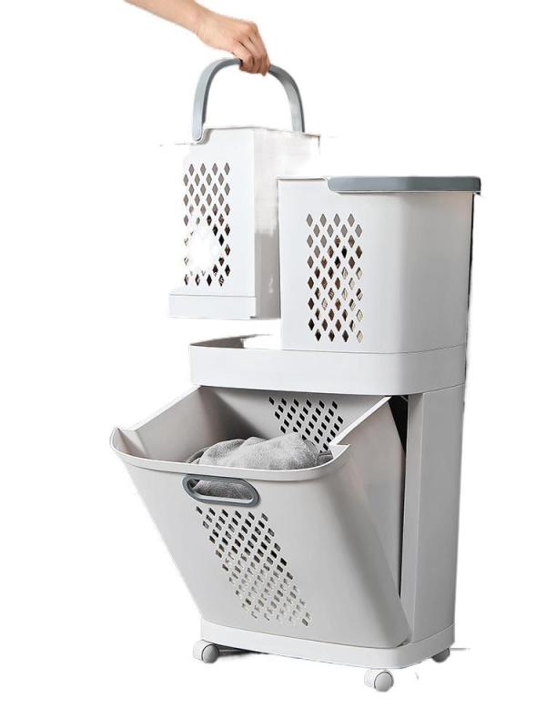 ランドリーバスケット 大容量 洗濯かご 脱衣かご 洗濯物入れ 浴室収納 ランドリー収納 プラスチック製