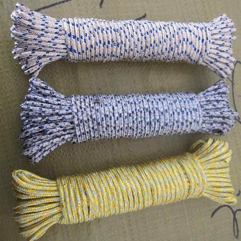 物干し 室内物干し ロープ 洗濯物干し ランドリー ポリエステル 毛糸 綿 混色 10m(x20)