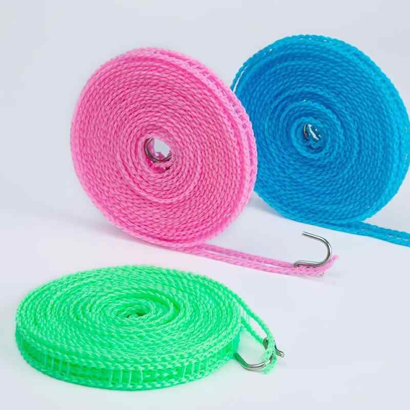 物干し 紐 レディース メンズ ナイロン製 防風 柵式 布団干し ロープ 滑り止め 3m 5m 8m ピンク グリーン ブルー