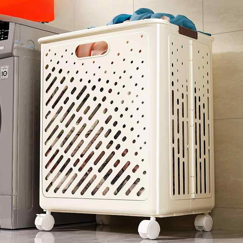 ランドリーバスケット レディース 折りたたみ式 キャスター付き 大容量 洗濯かご ランドリー収納 脱衣かご