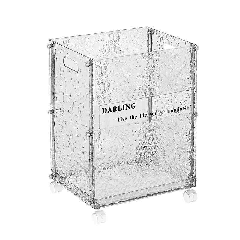 ランドリーバスケット 大容量 キャスター付き 洗濯かご 浴室収納 室内 PET製 軽量