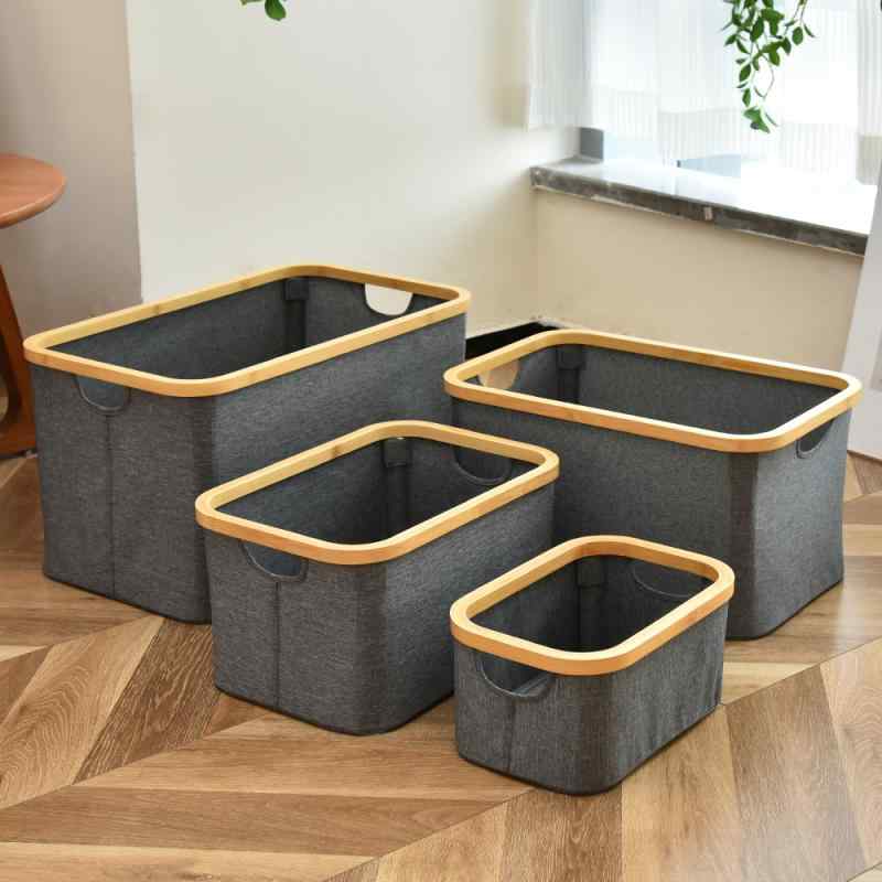 収納用品 ランドリーバスケット 折りたたみ 3D 立体 大容量 雑貨収納 日用品 学生 寮(x2)