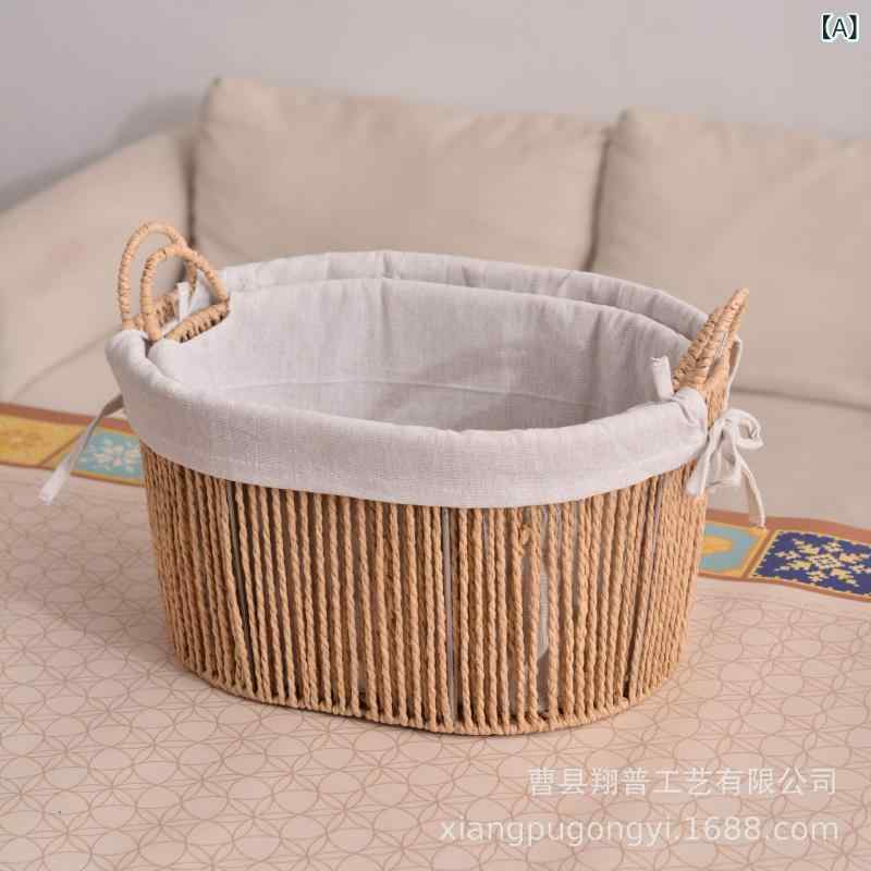収納かご 柳編み ランドリーバスケット 汚れた衣類 収納ボックス 編み込み リビング 人形 おもちゃ 小..