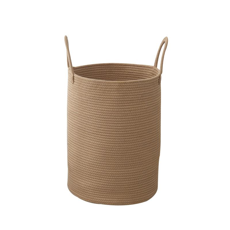 ランドリーバスケット レディース 大容量 折りたたみ 北欧風 綿麻 布製 衣類 おもちゃ 収納ボックス ベージュ(x50)