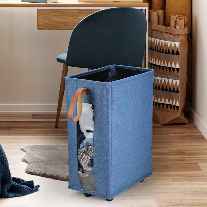 ランドリーバスケット 車輪つき 折りたたみ 布製 キャスター付き ランドリー収納 ランドリーボックス ランドリーバッグ ヨガマット収納 ランドリー かご バスケット オックスフォード生地 40 26 60(x2)