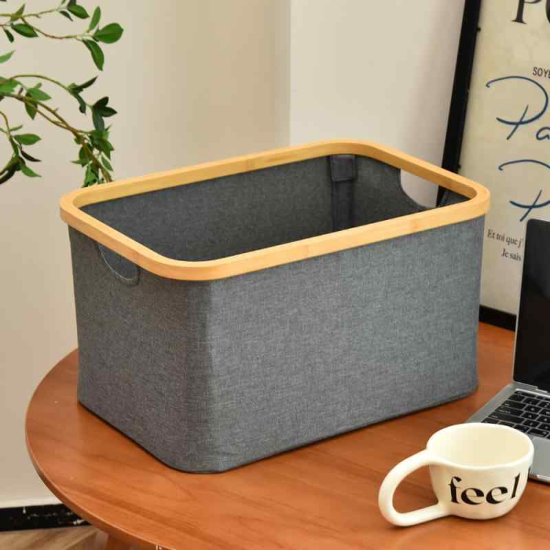 収納ボックス 折りたたみ ランドリーバスケット 衣類 おもちゃ 書類 整理 大容量 ブラック グレー 45 30 24(x2)