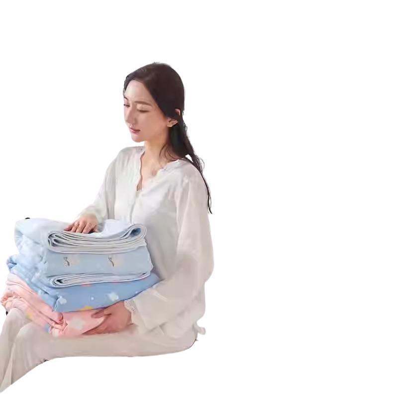 タオルケット 六重ガーゼケット 綿 ガーゼケット シングル 夏用 大判 ブランケット 昼寝ケット ベビー キッズ 春秋 かわいい アニマル柄 吸湿 通気