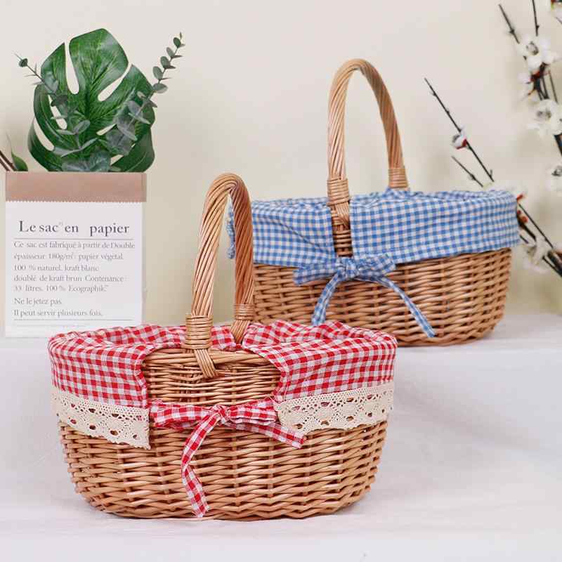 かごバッグ レディース ピクニック バスケット 柳編み 藤編み 大容量 買い物かご マルシェバッグ エコ..