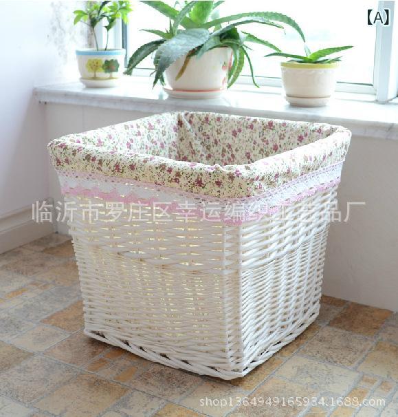 洗濯用品収納 柳編み 草編み ランドリーバスケット 脱衣かご 籠 カゴ 雑貨 日用品 ストック 収納ボックス(x50)
