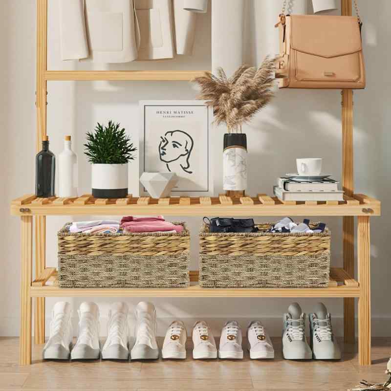 収納ケース レディース メンズ 卓上 バスケット 小物入れ ランドリーバスケット 洗濯かご 脱衣かご おもちゃ入れ おしゃれ 編み込み 竹製 雑貨 CD リモコ...