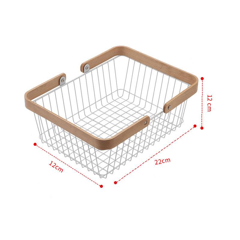 かご バスケット 北欧風 鉄製 フルーツバスケット 収納バスケット ランドリーバスケット 手提げ 持ち運び 小物入れ 野菜 果物 お菓子 卓上(x5)