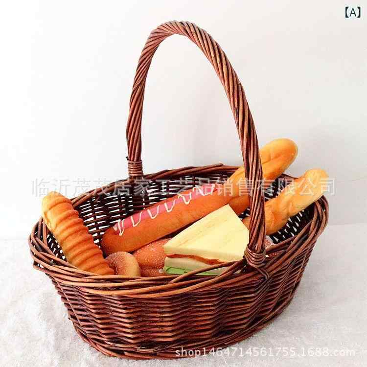 バスケット レディース メンズ フルーツバスケット 柳編み 籐 ラタン 北欧風 ピクニック 買い物かご おしゃれ 収納 小物入れ(x50)