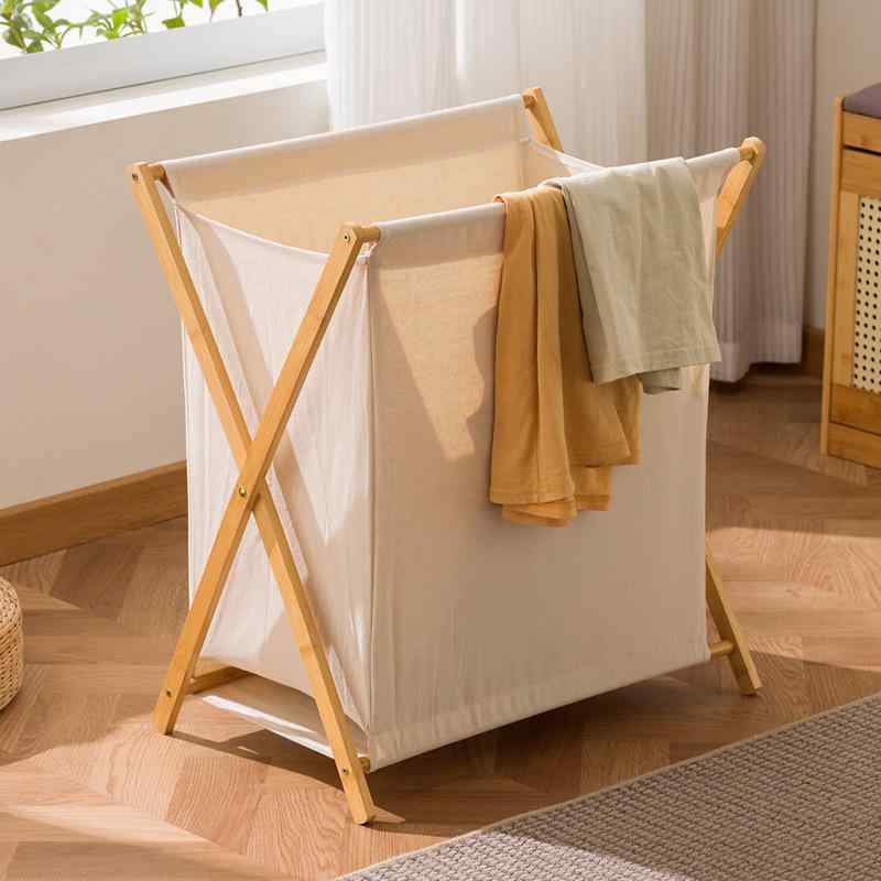 ランドリーバスケット 折りたたみ 大容量 洗濯かご ランドリー収納 整理用バスケット 竹製 おしゃれ 浴室 寝室 リビング