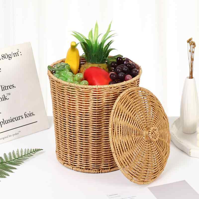 収納ボックス 蓋つき 柳編み 大容量 ランドリーバスケット 洗濯かご 脱衣かご 衣類収納 おもちゃ箱