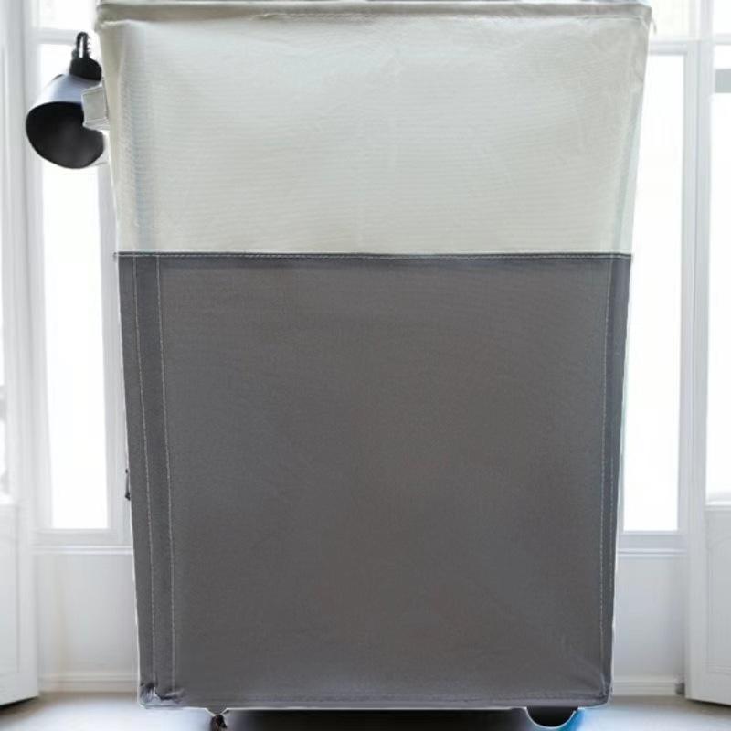 収納ボックス レディース メンズ ランドリーバスケット オックスフォード布 折りたたみ式 キャスター付き 大容量 スポーツ用品 おもちゃ 衣類 雑貨(x2)