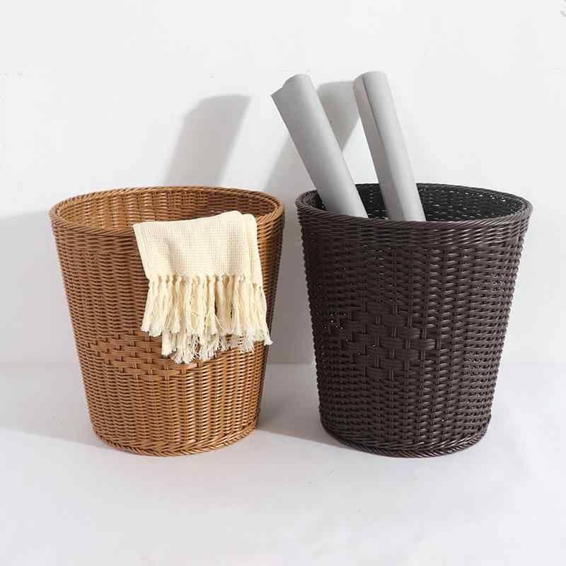 ランドリーバスケット 籐編み風 大容量 洗濯かご 衣類収納ボックス タオル収納 ホテル 旅館 会館 施設 ..