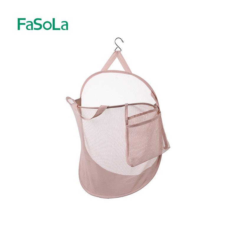 ランドリーバスケット 折りたたみ式 洗濯かご ランドリー収納 Sorting Basket 仕分け メッシュ ピンク ..