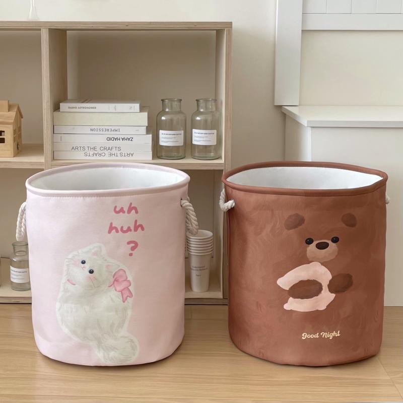 収納かご ランドリーバスケット 折りたたみ式 大容量 布製 ぬいぐるみ 洗濯かご 脱衣かご かわいい お..