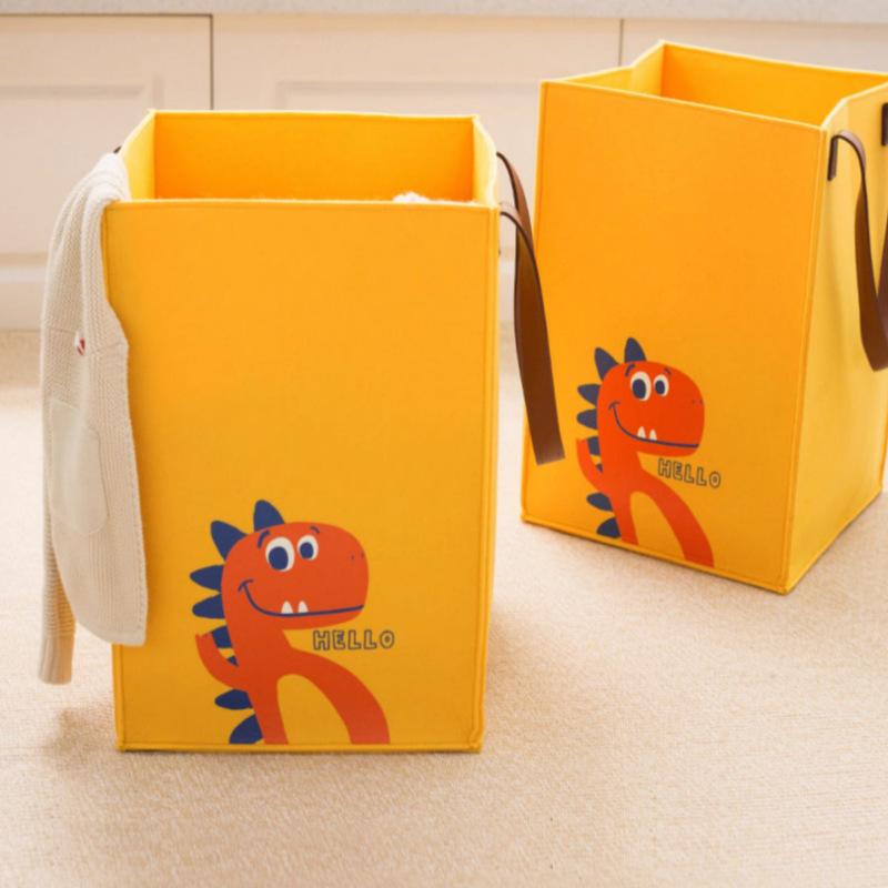 収納かご 洗濯かご 折りたたみ式 毛布 タオル おもちゃ ランドリー バスケット イエロー