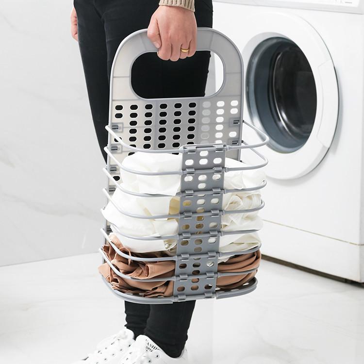 洗濯かご 折りたたみ式 ランドリーバスケット ランドリーボックス 汚れた洗濯物入れ おもちゃ収納 浴室 脱衣所 シンプル ランドリー収納(x2)