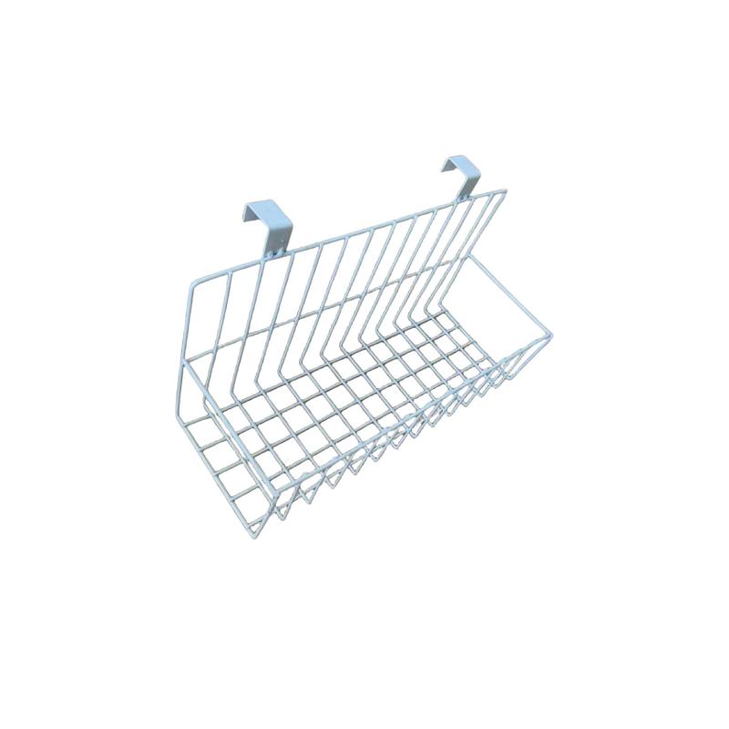 収納かご 収納バスケット メタル アイアン 雑貨 整理ボックス 小物入れ リモコン 文具 コスメ 本 雑誌 白(x300)