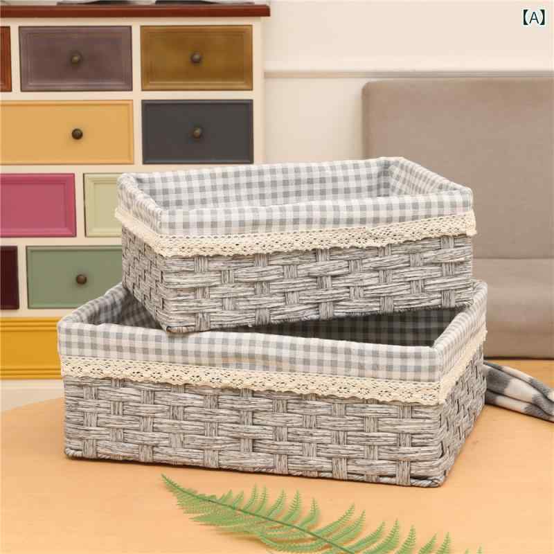 収納かご 柳編み 大 小 ランドリーバスケット 雑貨 寝具 衣類 収納(x2)