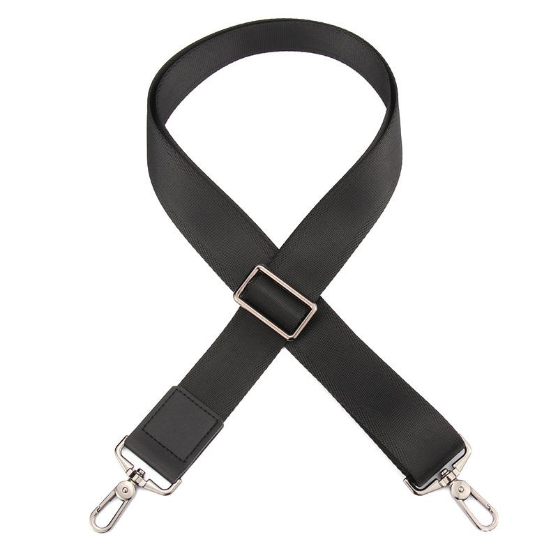 バッグ用ストラップ 男性用 鞄 ショルダーストラップ ブラック ナイロン レザー ビジネスバッグ ブリー..