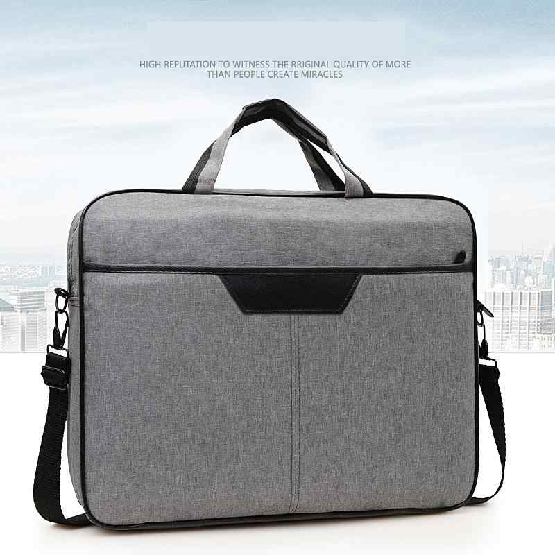 パソコンバッグ ブリーフケース ショルダーバッグ メンズ レディース 兼用 オックスフォード ビジネスバッグ 無地 15インチ 17インチ 耐衝撃 グレー 黒 通勤(x3)