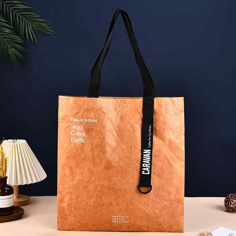 トートバッグ レディース 鞄 カバン ショルダーバッグ 2way 水洗 牛革 紙袋風 レトロ ヴィンテージ風 カラー ショッピング 通勤(x50)