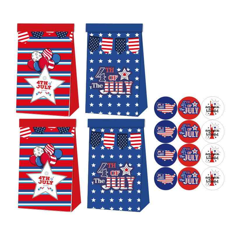 ギフトバッグ パーティー イベント アメリカ独立記念日 キャンディ 包装袋(x100)