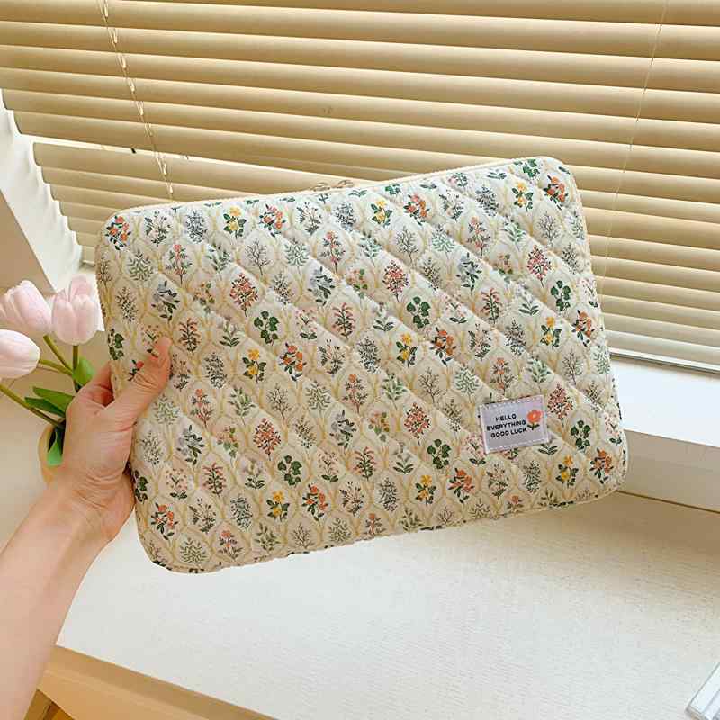 タブレットケース レディース 愛心 花柄 コットン 11インチ 13インチ 14インチ 15インチ タブレットバ..